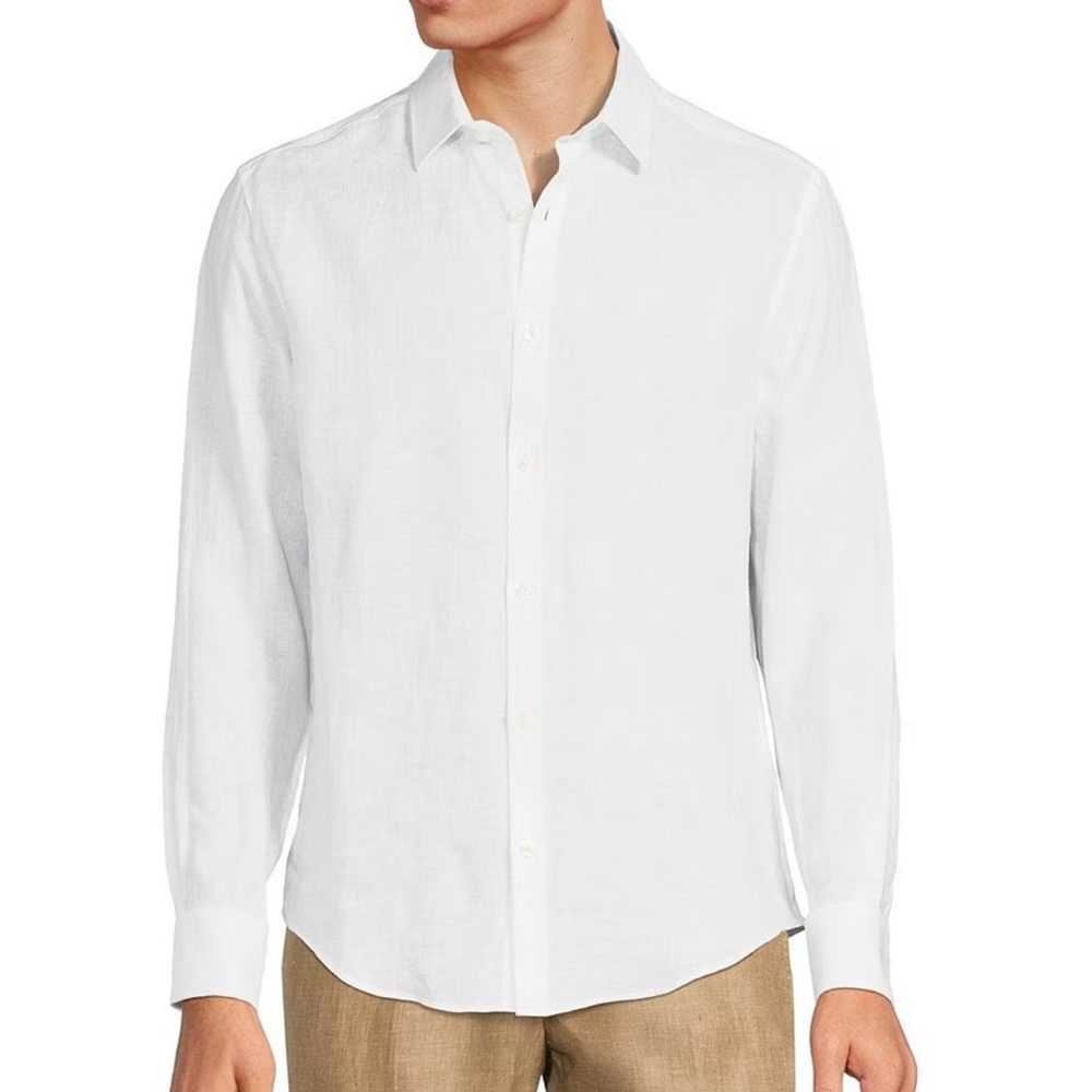 Baird McNutt Linen Long-Sleeve Woven Shirt